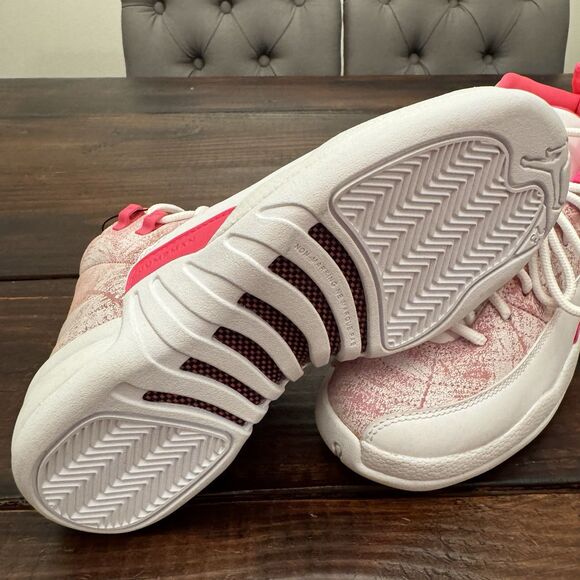 Air Jordan 12 Retro GS Arctic Pink Punch Shoes - Picture 8 of 9